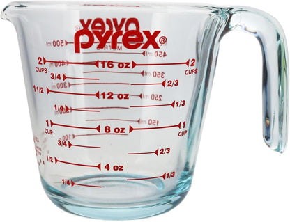 Pyrex 2 Cup Glass Measuring Cup - Durable, Made in USA for Accurate Measurements