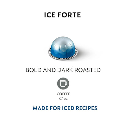 Nespresso Ice Forte Coffee Pods - 30-Count Vertuo Capsules for 7.8 oz Brews