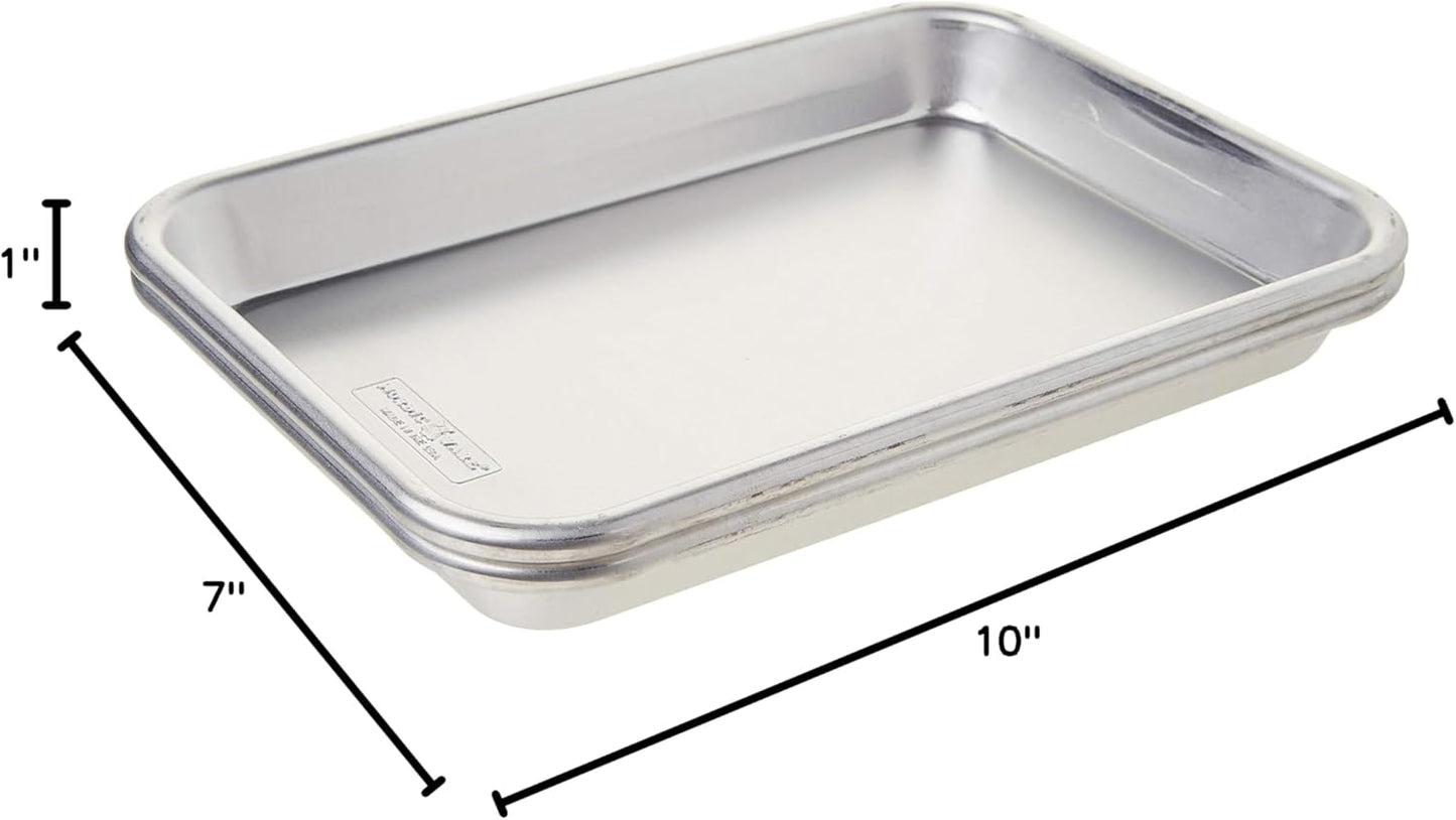 Nordic Ware Naturals Eighth Sheet Baking Pans - Durable Non-Stick 2-Pack Set