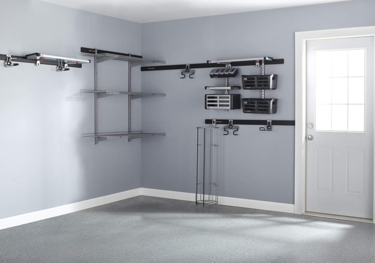 Rubbermaid FastTrack Rail Access Bin - Versatile Garage Organizer for Sports & Gardening Supplies | Durable Storage Solution