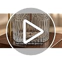 Vintage Glass Incense Holder for Sticks - Brown Embossed Design