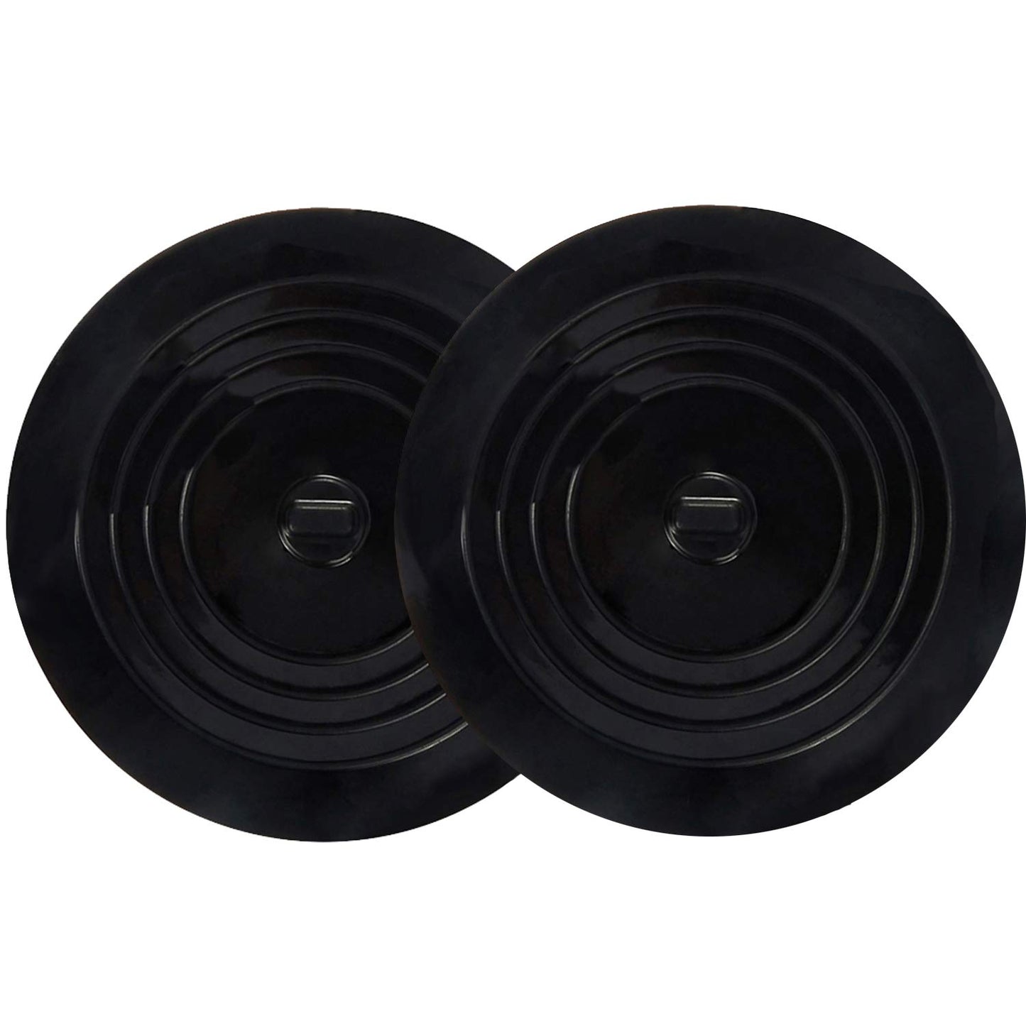 V-TOP Tub Stopper 2 Pack, 6 inches Large Silicone Drain Plug Hair Stopper Flat Suction Cover for Kitchen, Bathroom and Laundry