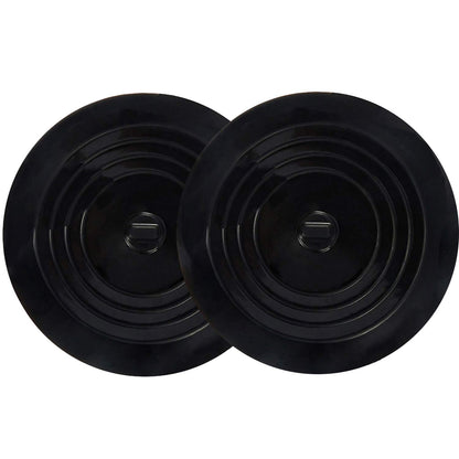 V-TOP Tub Stopper 2 Pack, 6 inches Large Silicone Drain Plug Hair Stopper Flat Suction Cover for Kitchen, Bathroom and Laundry