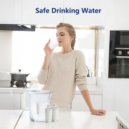 FYAEWPA Replacement for Brita® Water Filter, Pitchers and Dispensers, Classic 35557, OB03, Mavea® 107007, Reduces Chlorine, Last Up to 2 Months (3 Pack)