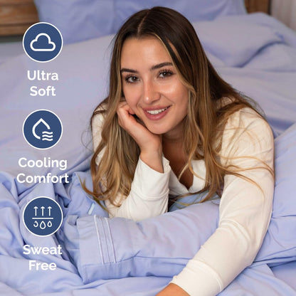 Short Queen Size 4 Piece Sheet Set - RV Short Queen, Soft, Breathable & Cooling Bed Sheets Set with Deep Pockets - Hotel Luxury Bedding for Women, Men, Kids, Teens, Boys & Girls - Oeko-Tex - Lavender