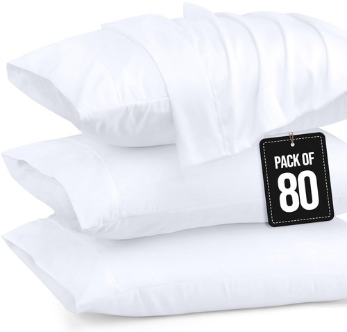 Utopia Bedding Pillow Cases King Standard Size 2-Pack – Soft Brushed Microfiber – Envelope Closure – Perfect for Hospitals, Hotels, Guest Rooms – Oeko-TEX Certified, 20x36 Inches (White)