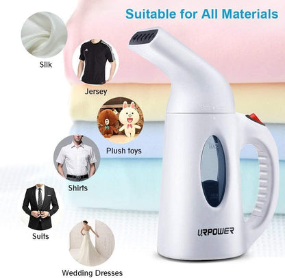 URPOWER Portable Handheld Clothes Steamer - Fast Heat-Up, High Capacity for Home & Travel