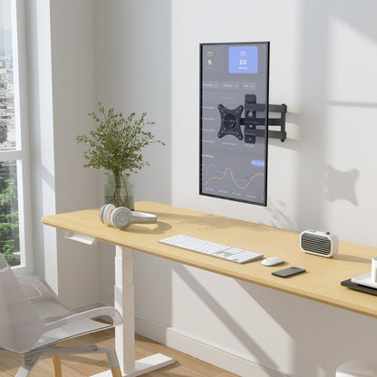 USX MOUNT Full Motion TV Wall Mount - Universal Corner Bracket for 13-32 Inch TVs | Swivel & Tilt, VESA 100x100mm, Up to 33LBS