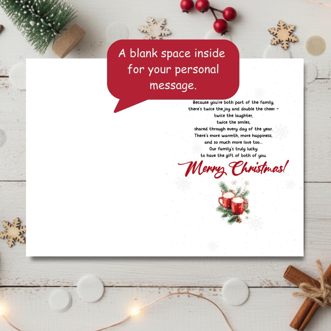 Regine Switzerland Christmas Card - Heartfelt Holiday Greeting for Brother & Sister-in-Law | Includes Envelope