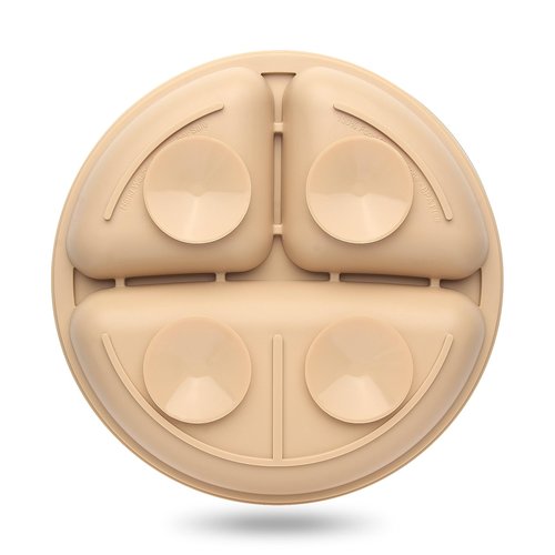 Eascrozn Suction Plates for Baby 3 pack, Stay Put Divided Toddler Plates, 100% Food Grade Silicone Baby Plates, BPA Free, Baby Feeding Supplies, Microwave & Dishwasher Safe