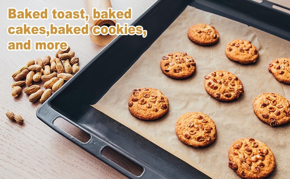Unbleached Parchment Paper - 100 PCS Nonstick Baking Sheets | 23cm x 33cm, High Temp & Oil Resistant