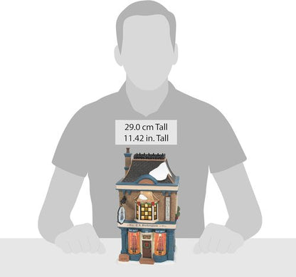 Department 56 Dickens Village T.L. Buckingham Doll Shop - Lit Building, 7.24 Inch, Multicolor