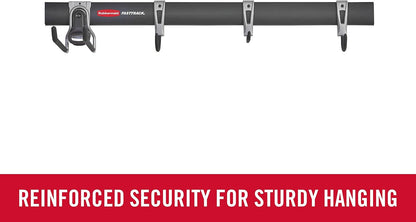 Rubbermaid FastTrack Utility Hooks - Heavy-Duty 5-Piece Tool Organizer Kit for Garage & Shed