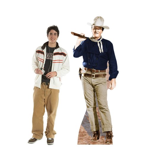 Cardboard People John Wayne Rifle on Shoulder Life Size Cardboard Cutout Standup