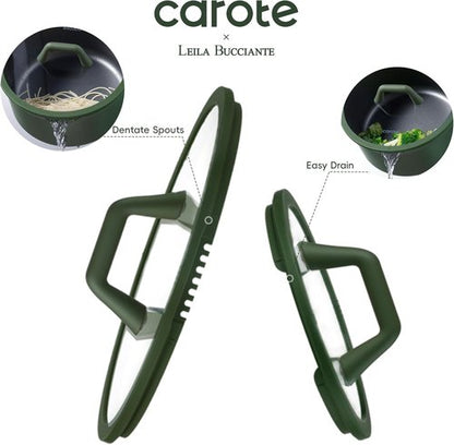 CAROTE 31-Piece Nonstick Cookware Set - Induction-Compatible Titanium & Non-Toxic Granite | PFOA Free