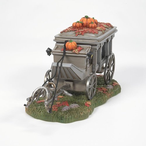 Department 56 Halloween Figurine - Haunted Mansion Hearse | 4.17 Inch, Multicolor Decor