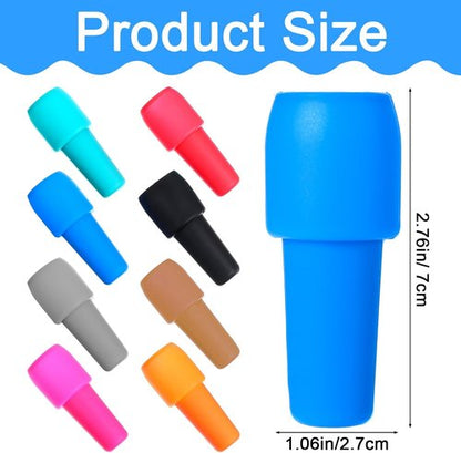 8 Pcs Reusable Silicone Bottle Stoppers Sealed Silicone Wine Stopper Soft Wine Stoppers Unbreakable Bottle Cover Caps for Keeping Whiskey Champagne Drink Fresh Home Use