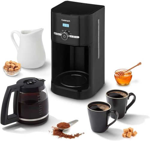Cuisinart Classic 12-Cup Coffeemaker - Programmable, Sleek Black Design | DCC-1120BKNAS