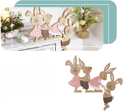 Party Wreath Rabbit Decoration - Charming Easter Rabbit Ornament for Home Decor | Perfect for Parties & Gatherings