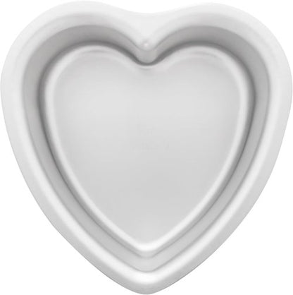 Fat Daddio's Heart Cake Pan - 6 x 3 Inch Anodized Aluminum for Perfect Baking Results
