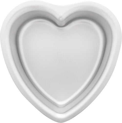 Fat Daddio's Heart Cake Pan - 6 x 3 Inch Anodized Aluminum for Perfect Baking Results