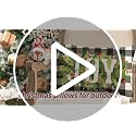 Christmas Pillow Covers 12x20 Black and Beige Buffalo Plaid Joy Wreath Outdoor Lumbar Set