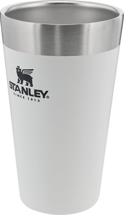 STANLEY Adventure Stacking Beer Pint Glass 16oz | Stackable Drinking Cup for Cold Beverages | Dishwasher Safe | Insulated Stainless Steel Tumbler | BPA-Free | Polar