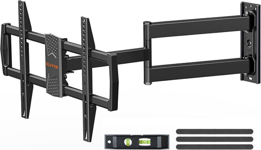 **ELIVED Long Arm TV Mount - Articulating Wall Bracket for 42-75 Inch TVs | 32" Extension Arm, Swivel & Tilt**