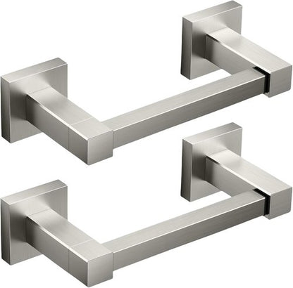 FORIOUS Toilet Paper Holder - Rustproof Stainless Steel Double Post Pivoting Design | Square 2 Pack