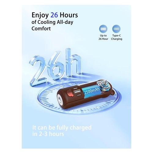 Dosododa Portable Handheld Fan, 3 in 1 Mini Personal Fan, 3 Speeds ，26 hours working time ， USB Rechargeable Small Pocket with Power Bank, Flashlight, Gifts for Women Outdoor(brown)
