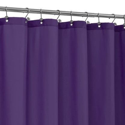 ALYVIA SPRING Royal Purple Fabric Shower Curtain Liner Waterproof - Soft & Light-Weight Cloth Shower Liner with 3 Magnets, Hotel Quality & Machine Washable - Standard Size 72x72, Purple