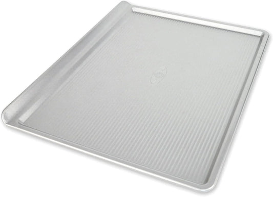 USA Pan Bakeware Cookie Sheet - Large Nonstick Baking Pan, Warp Resistant, Made from Aluminized Steel, Silver