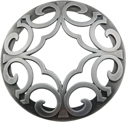 Skiennix Candle Cover - Elegant Silver Tone Aluminum Alloy Toppers for Scented Candle Jars | Perfect Gift Accessory
