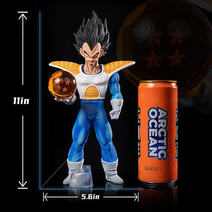 Vegeta Action Figure Statue by DZB - 11 Inch PVC Collectible for Birthday Gifts
