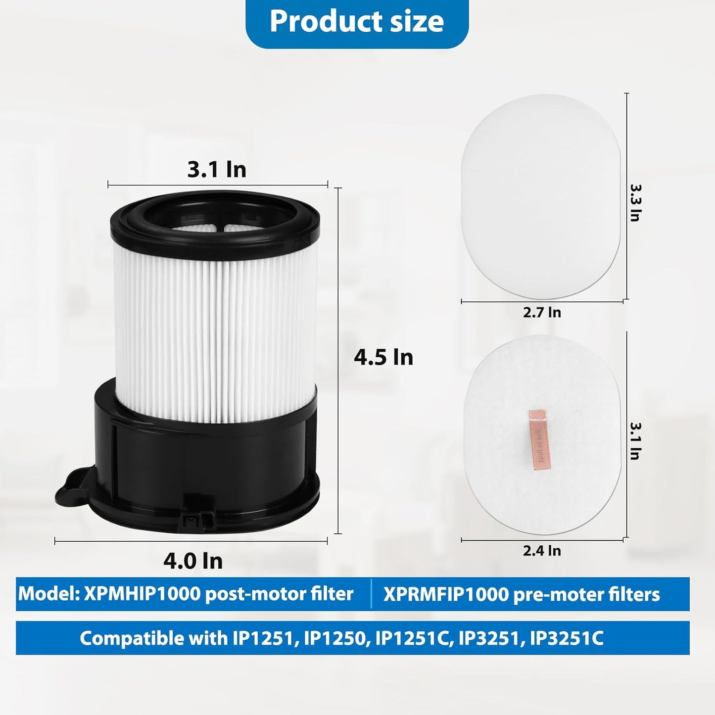 Shark Replacement Filters - Auto-Empty Dock HEPA & Pre-Motor Filter Set | 2-Pack + 4-Pack