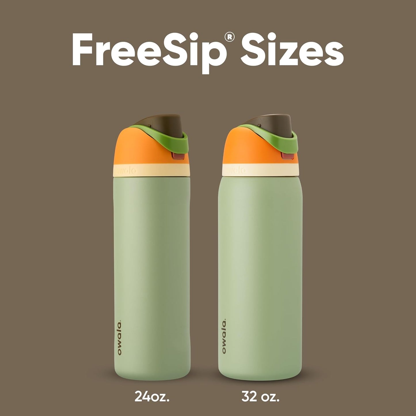 Owala FreeSip Insulated Stainless Steel Water Bottle - BPA-Free, Travel-Friendly, 24 Oz, Camo Cool