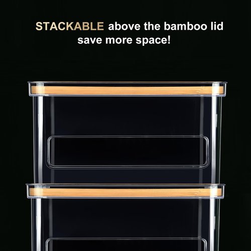 Hudgan Medium (8 Gallon) Trash Bag/Garbage Bag Dispenser with Bamboo Top Suitable for Kitchen Under Sink