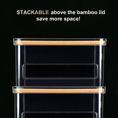 Hudgan Medium (8 Gallon) Trash Bag/Garbage Bag Dispenser with Bamboo Top Suitable for Kitchen Under Sink