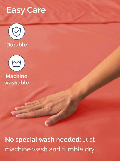 Extra Deep King Fitted Sheet - Hotel Luxury Single Fitted Sheet Only - Easily Fits 18 inch to 24 inch Mattress - Ultra Soft, Wrinkle Free w/Extra Deep Pockets - Easy-Care, Breathable & Comfy - Coral
