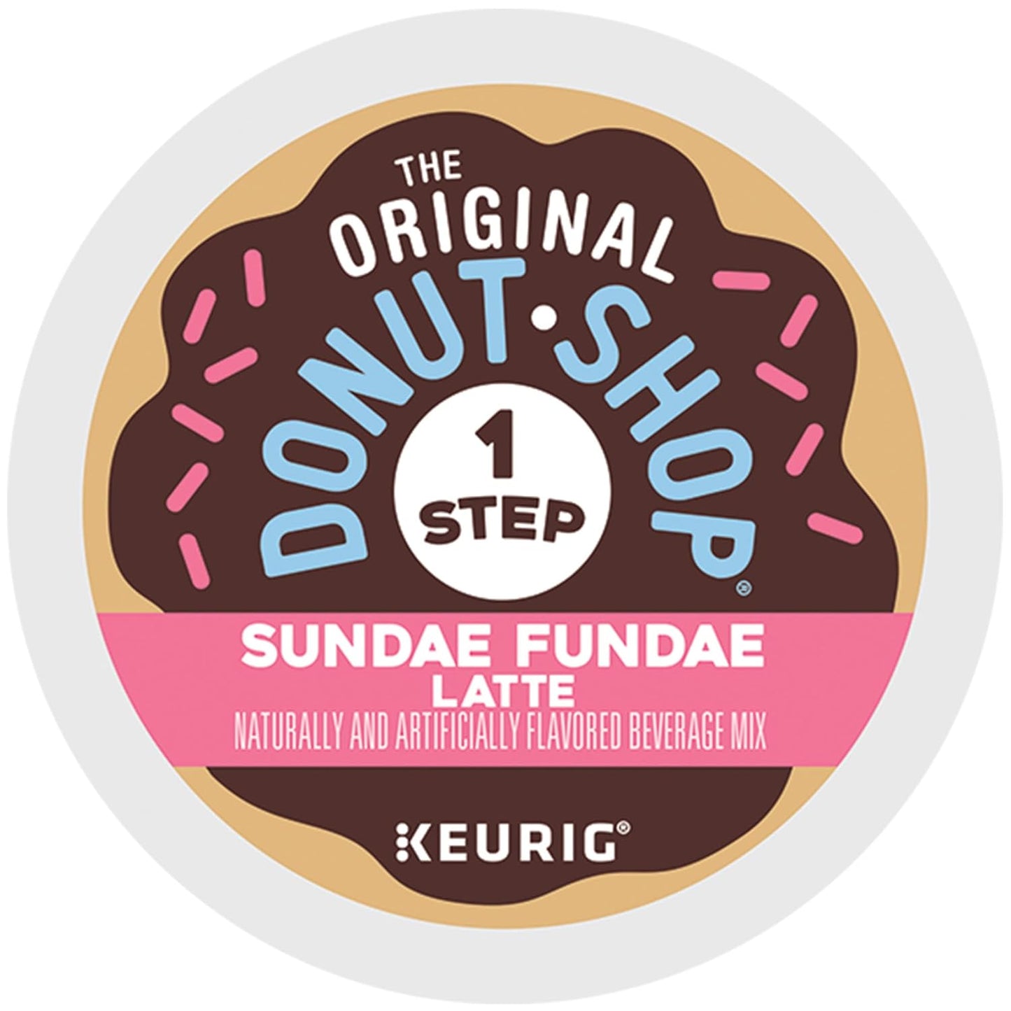 Original Donut Shop | Sundae Fundae One-Step Latte K-Cup Pods - 20 Count for Keurig