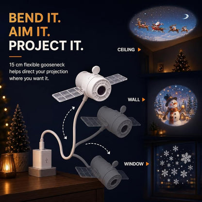 Halloween Projector Lights Indoor – Plug & Play with 14 Films, HD Glass & Color Films