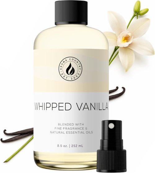 Aroma Country Whipped Vanilla Diffuser Oil - Long-Lasting Natural Home Fragrance | 8.5 Fl. Oz Refill