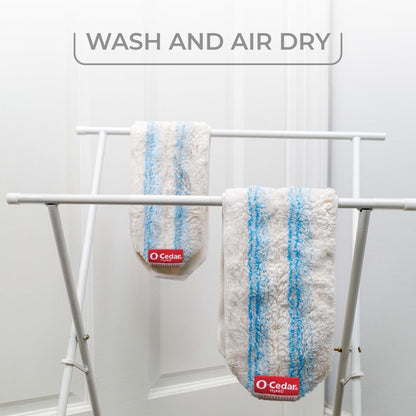 O-Cedar H2prO Mop Pad Replacement - Microfiber Refill (2-Pack) | Machine Washable | Eliminates 99% of Bacteria