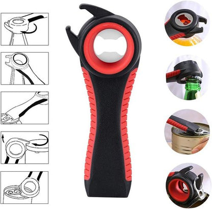 Astofli Jar Opener Set - 5 Pack Easy Twist Lid Openers with 2 Rubber Grippers for Seniors