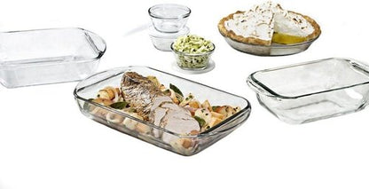 Anchor Hocking Casserole Dish - 2 Quart Clear Glass Bakeware for Versatile Cooking