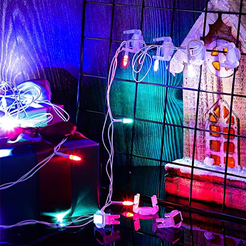 Christmas C9 Light Clips with Magnets 100 Pieces for Outdoor Holiday Decorations