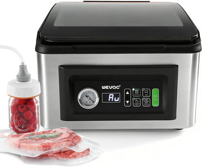 Wevac Chamber Vacuum Sealer - 12” Seal Bar | Commercial-Grade Design for Meats, Liquids & Sous Vide