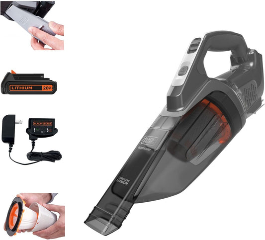 BLACK+DECKER 20V Dustbuster Portable Handheld Vacuum - Cordless, Rechargeable for Home & Car