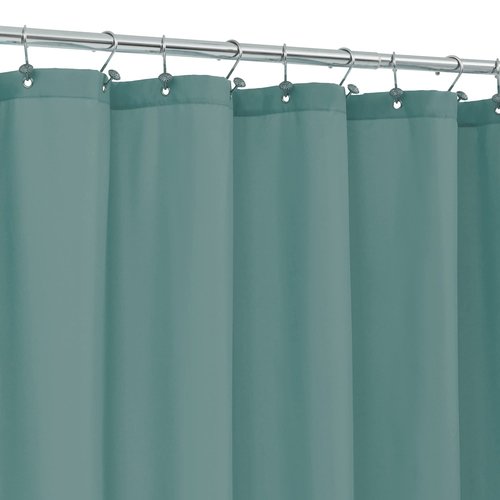 ALYVIA SPRING Extra Long Fabric Shower Curtain Liner Waterproof - 72" x 84", Soft & Lightweight XL Shower Curtain with 3 Magnets, Machine Washable - 72x84, Sea Teal