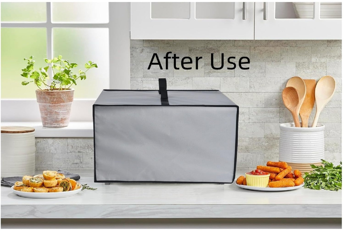 Slow Cooker Cover,Dustproof Waterproof Lid for Crock-Pot 7 Quart Oval Manual Slow Cooker(SCV700-S-BR) (Silver Grey)